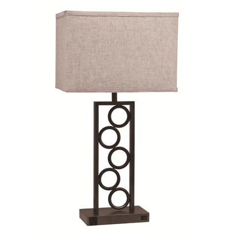 17L Stack Circle Lamp with Outlet